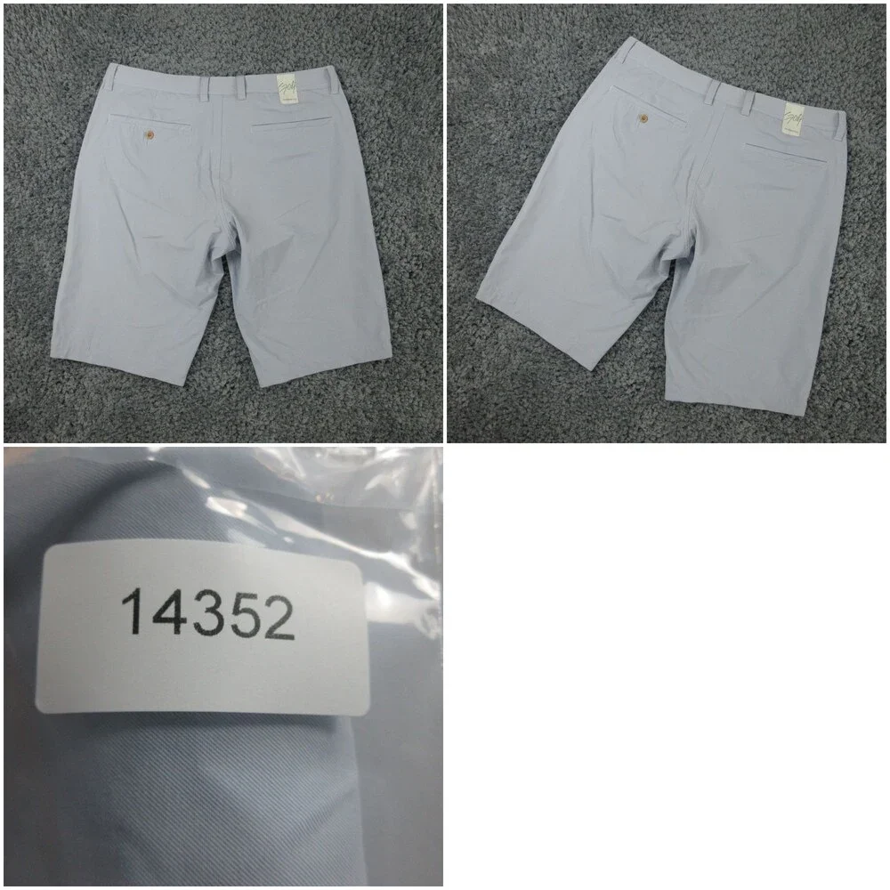 Alberto Shorts Mens 54 US 38 Blue Modern Fit 3xDRY Cooler Golf Chino 38x13* '